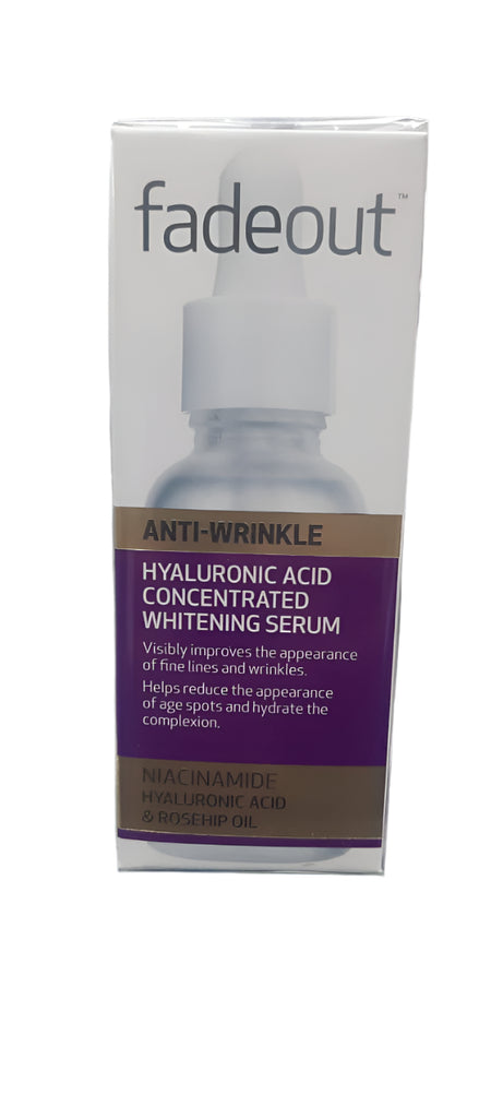 Fadeout Anti Wrinkle Hyaluronic Acid Concentrated Whitining Serum 30 ML