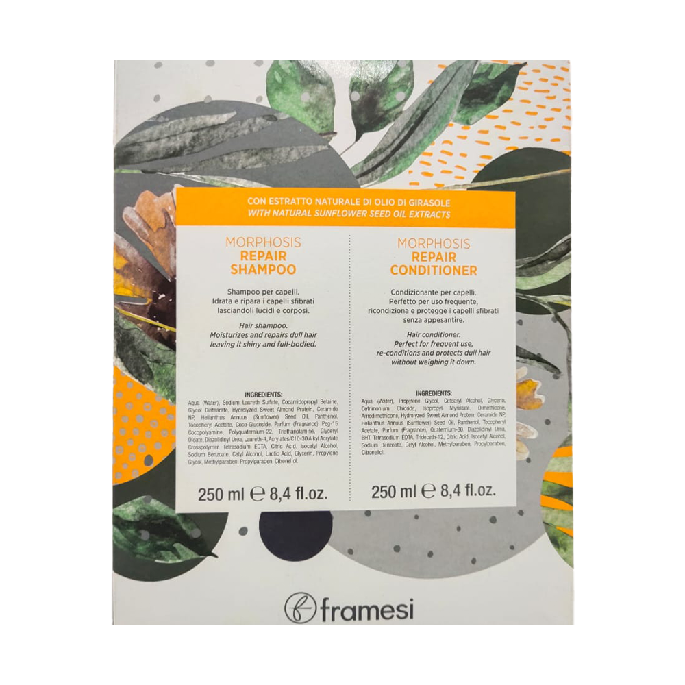 Framesi Morphosis Repair, Nourish & Shine Shampoo + Conditioner Kit