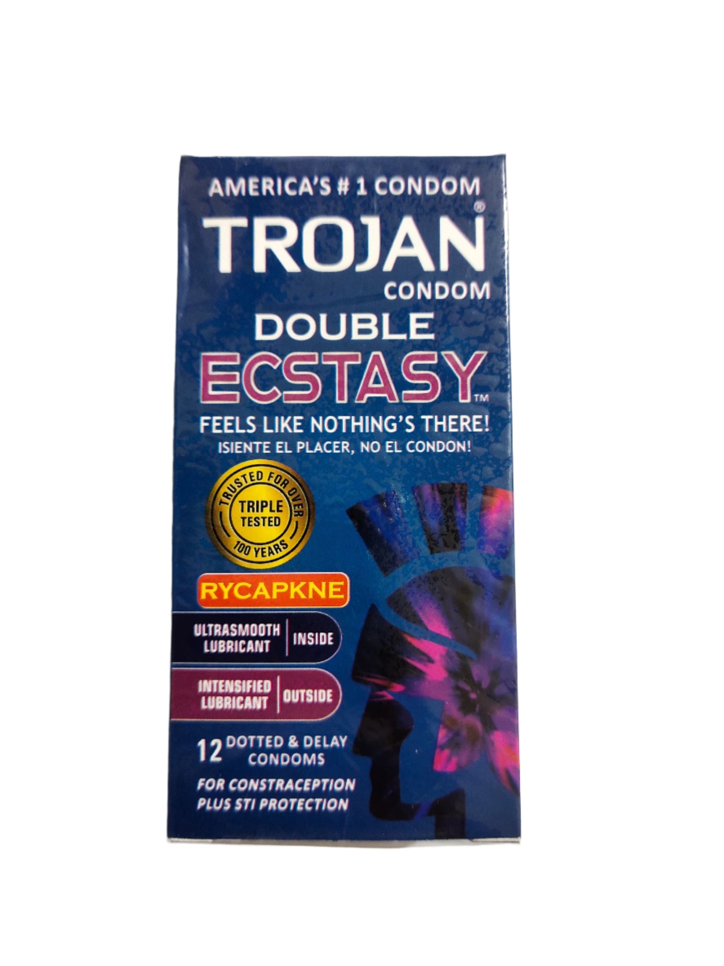 Trojan Double Ecstasy Condom 12 Pieces