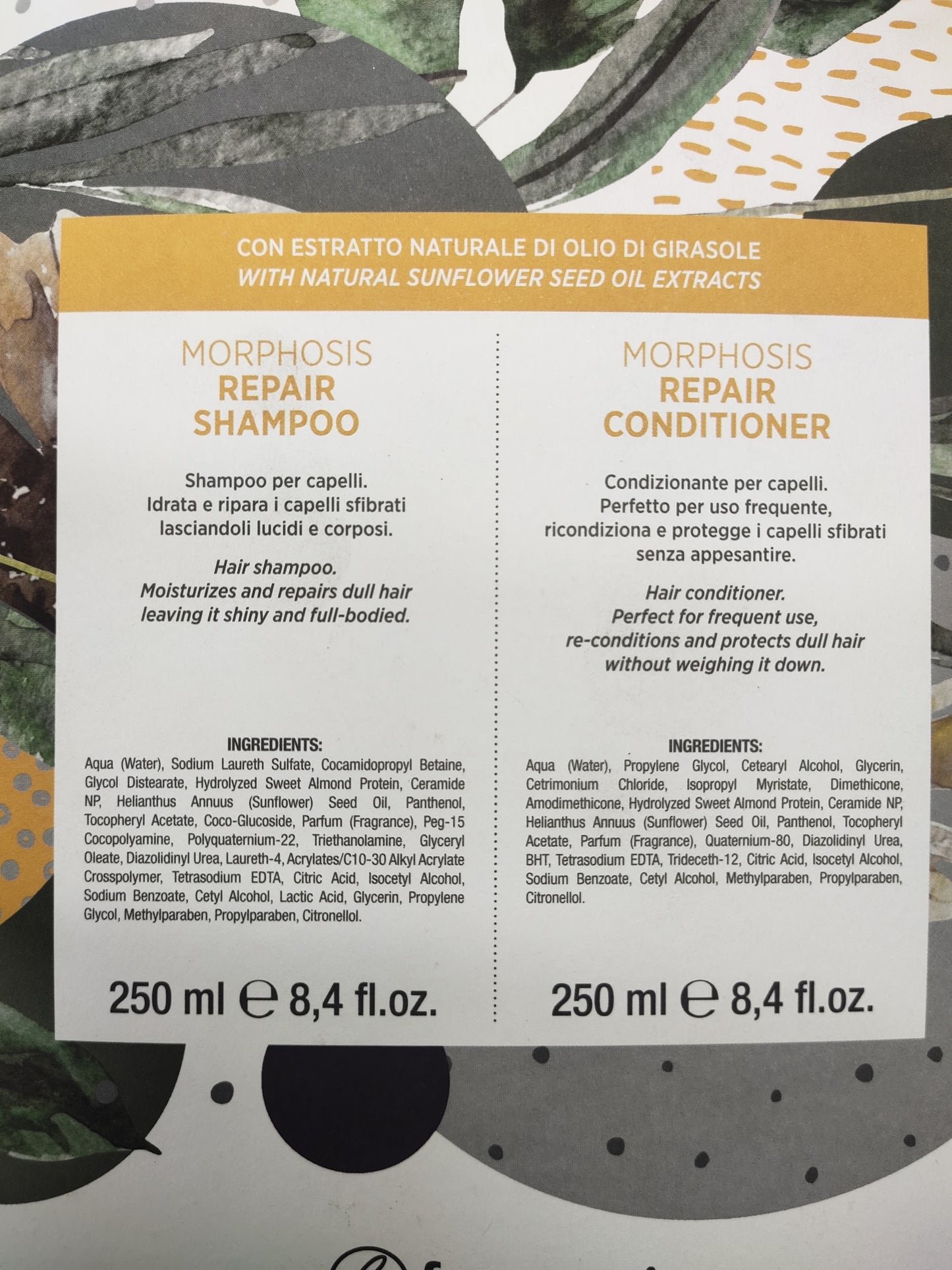 Framesi Morphosis Repair, Nourish & Shine Shampoo + Conditioner Kit