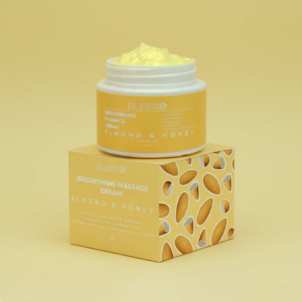 Blesso Brightening Massage Cream Almond & Honey 75ml