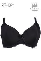 BLS Breathable Wired And Light Padded Bra Black