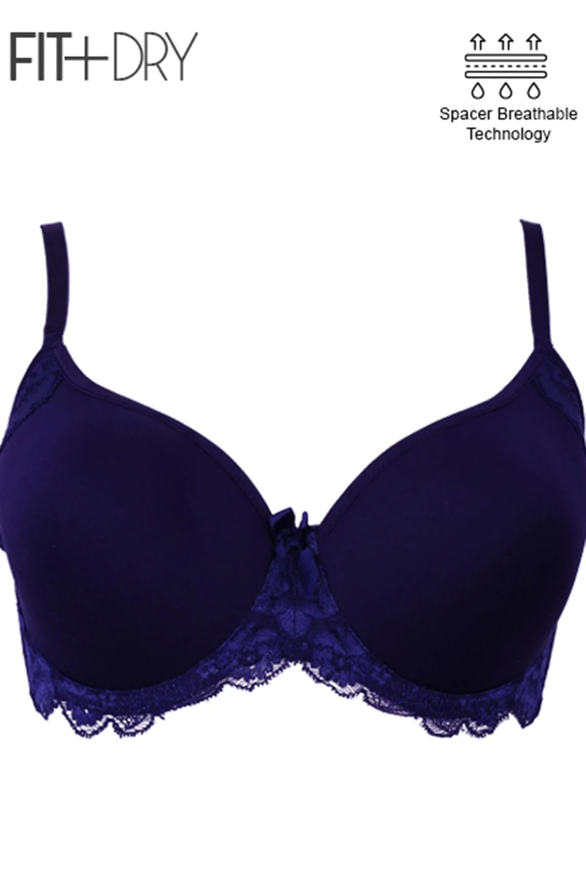 BLS Breathable Wired And Light Padded Bra Blue