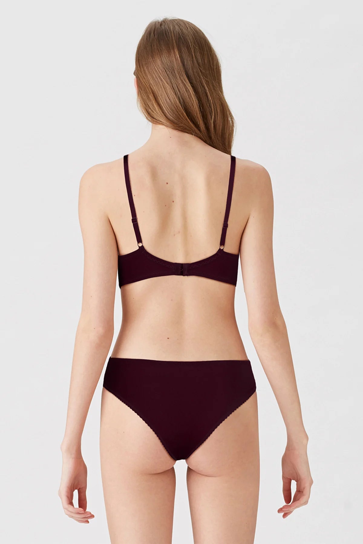 BLS Celine Wired And Light Padded Bra Burgundy