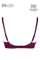 BLS Celine Wired And Light Padded Bra Burgundy