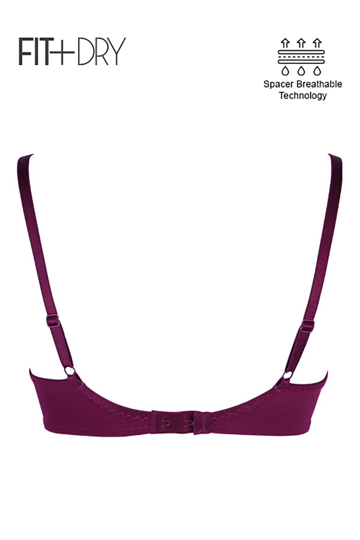 BLS Celine Wired And Light Padded Bra Burgundy