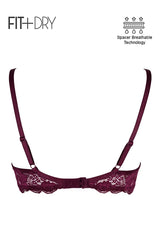 BLS Breathable Wired And Light Padded Bra Raspberry