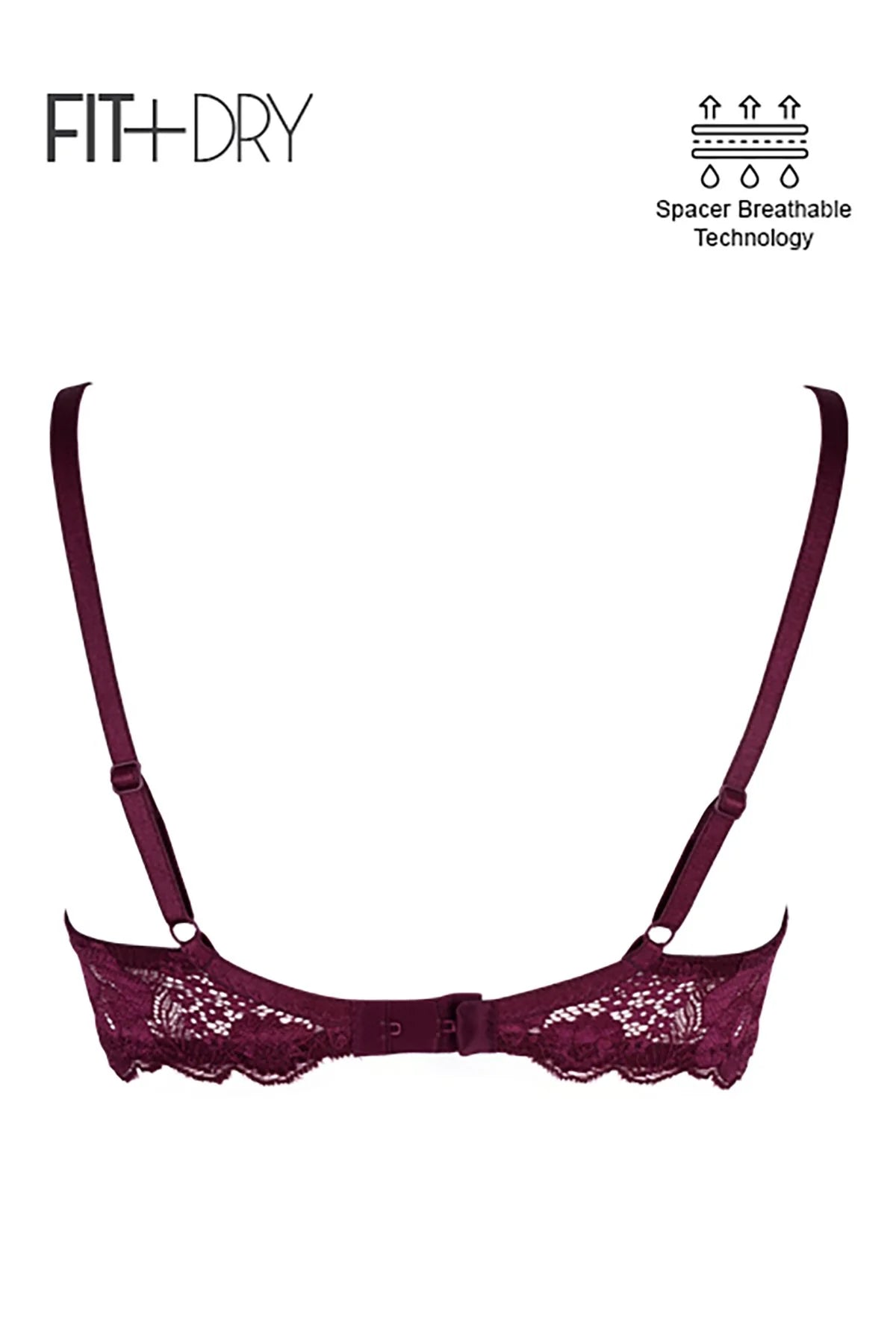BLS Breathable Wired And Light Padded Bra Raspberry