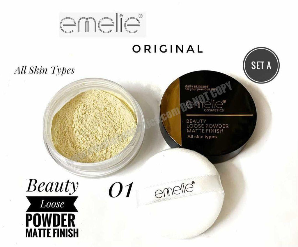 Emelie Beauty Loose Powder Matte Finish