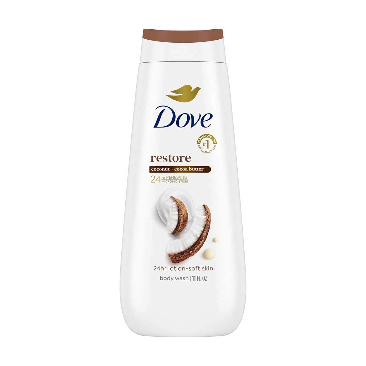 DOVE BODY WASH RESTORE COCONUT & COCOA BUTTER