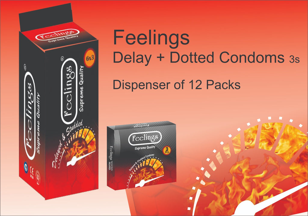 Feelings Delay+Dotted Condoms