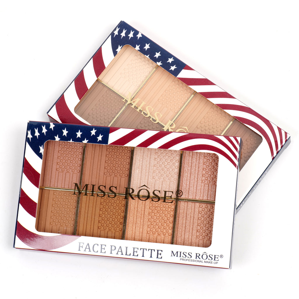 Miss Rose 8 Color Face Palette