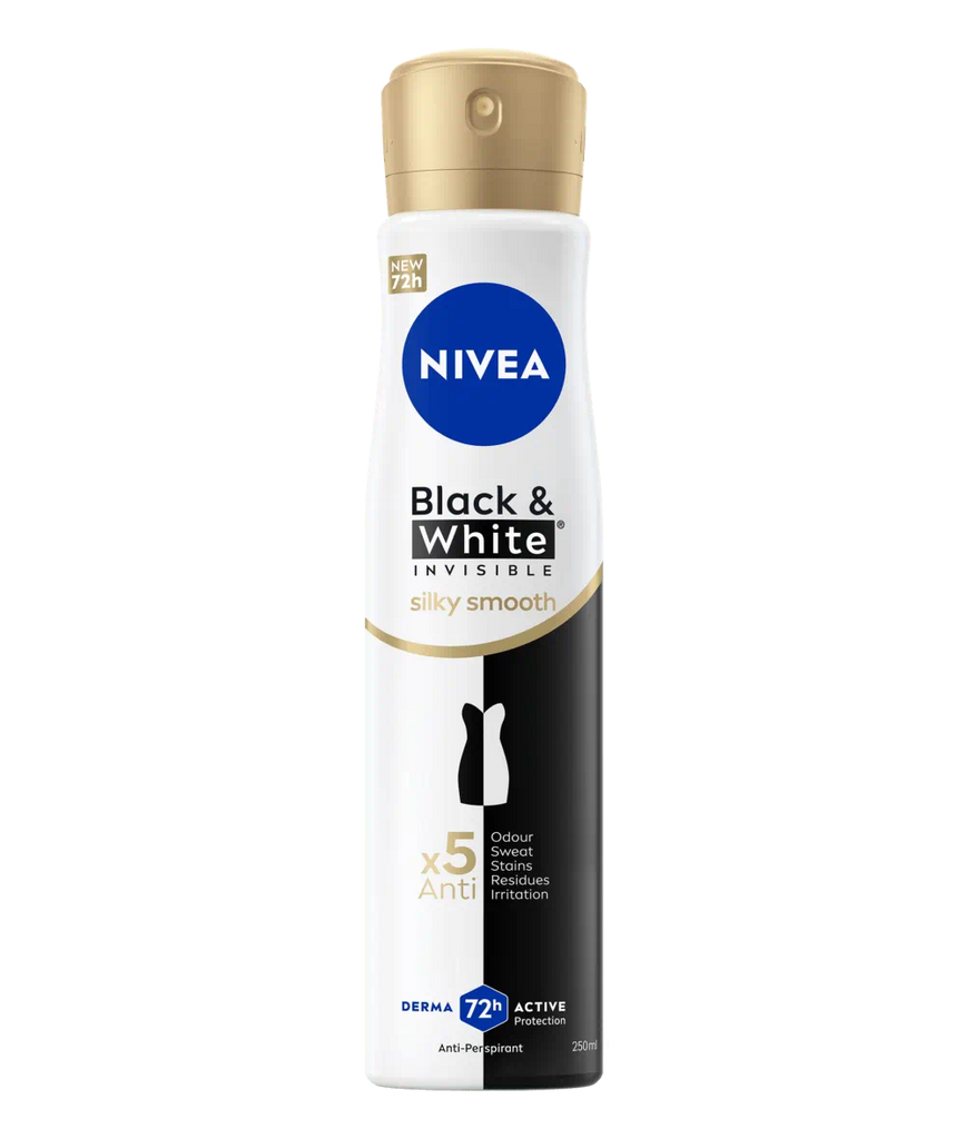 Nivea Black & White Invisible Silky Smooth Body Spray 200 ML