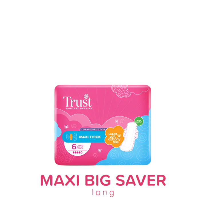 Trust Maxi Big Saver Long Sanitary Pads 6 Pcs