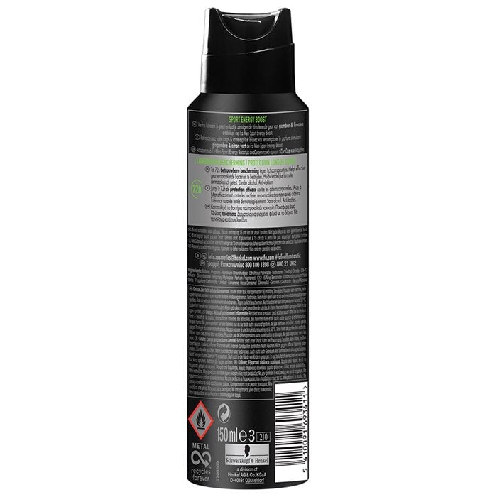 Fa Men Sport Energy Boost Deodorant Spray 150 ML