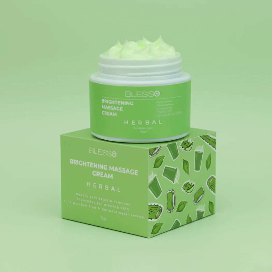 Blesso Whitening Massage Cream Herbal Spotless Skin 75ml
