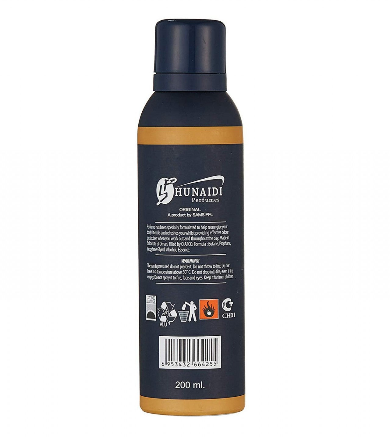 Alisha Body Spray Deodorant For Men 200 ML