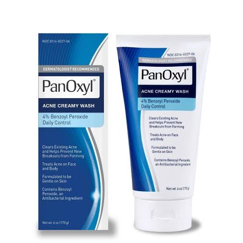 Panoxyl Acne Creamy Wash Benzoyl Peroxide 4% Daily Control 170 GM