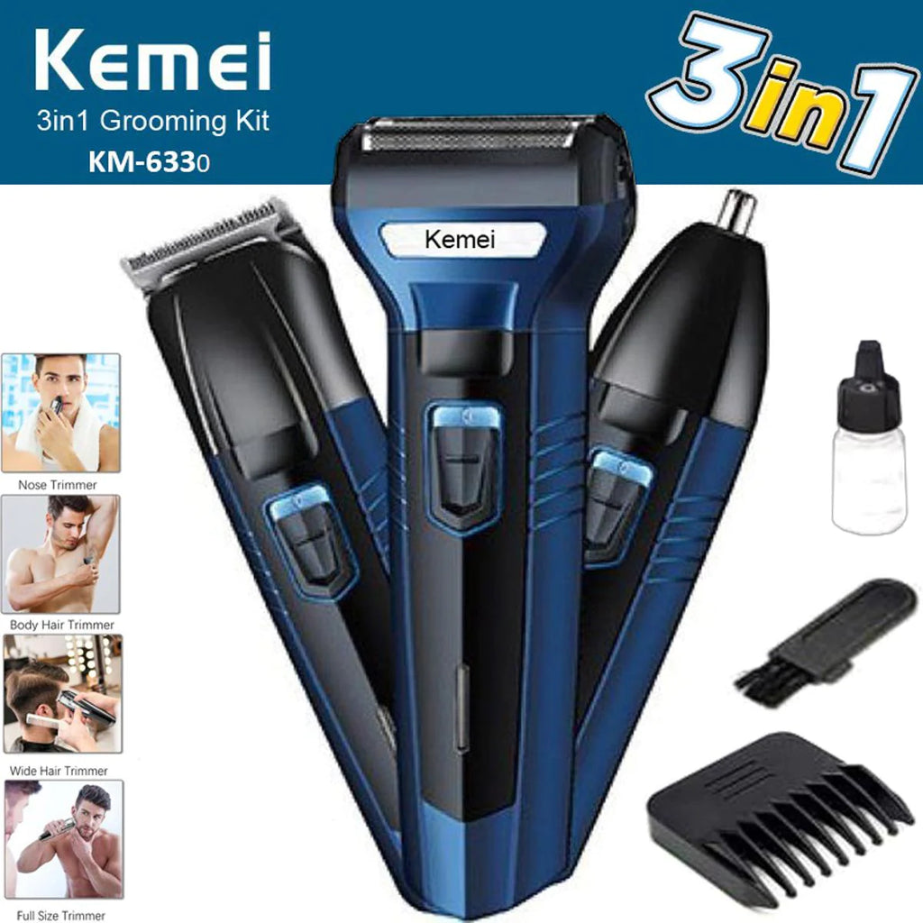 Kemei KM-6330 - 3 in 1 Professional Hair Trimmer