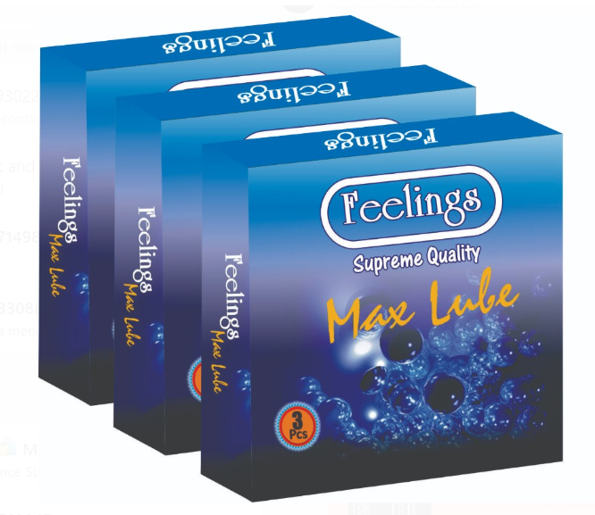 Feelings Max Lube Vanilla Condoms