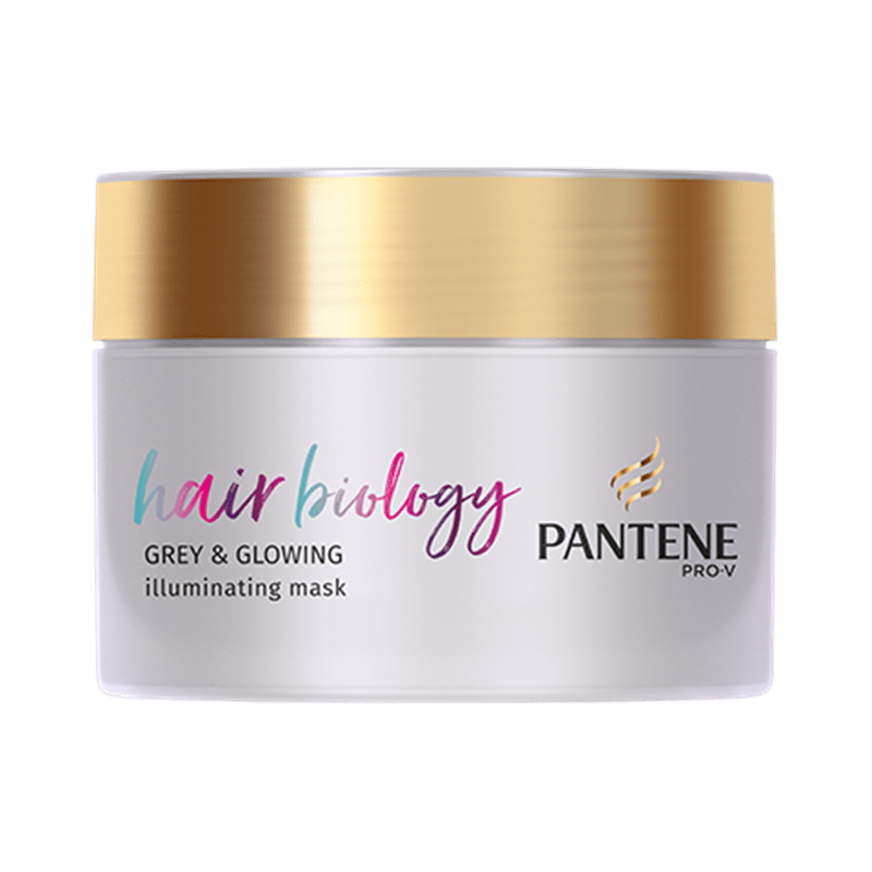 Pantene Hair Biology Mask Grey & Glowing 160 ML