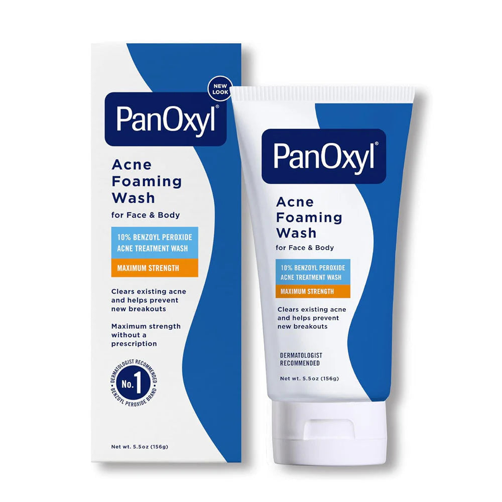 Panoxyl Acne Foaming Wash Benzoyl Peroxide 10% Maximum Strength 156 GM