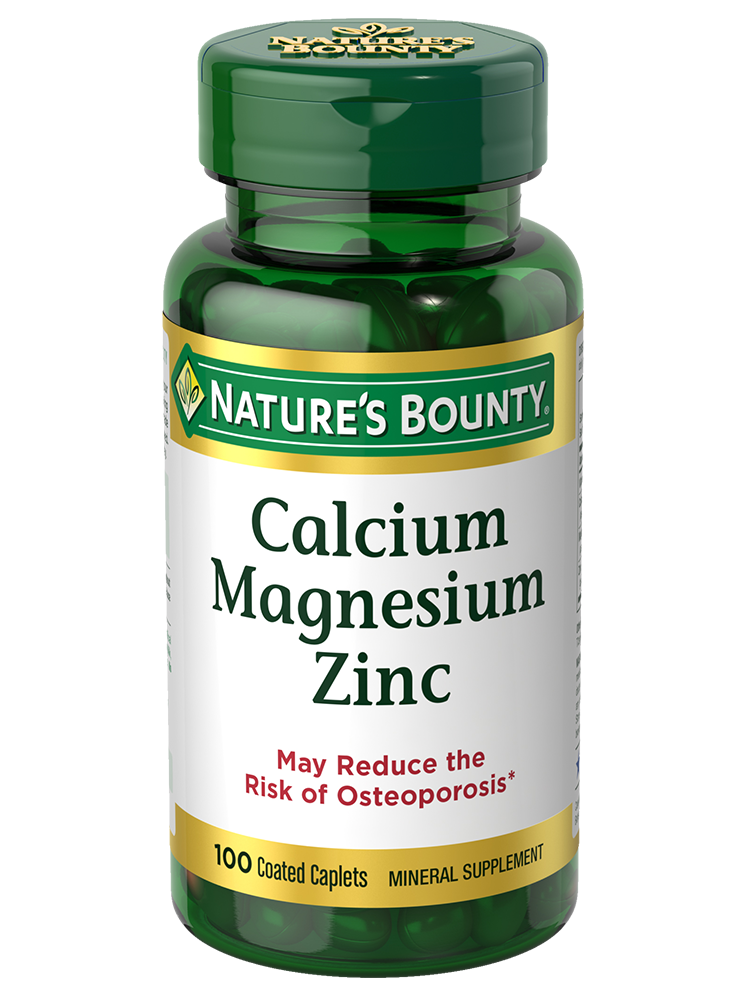 Nature's Bounty Calcium Magnesium Zinc 100 Coated Caps