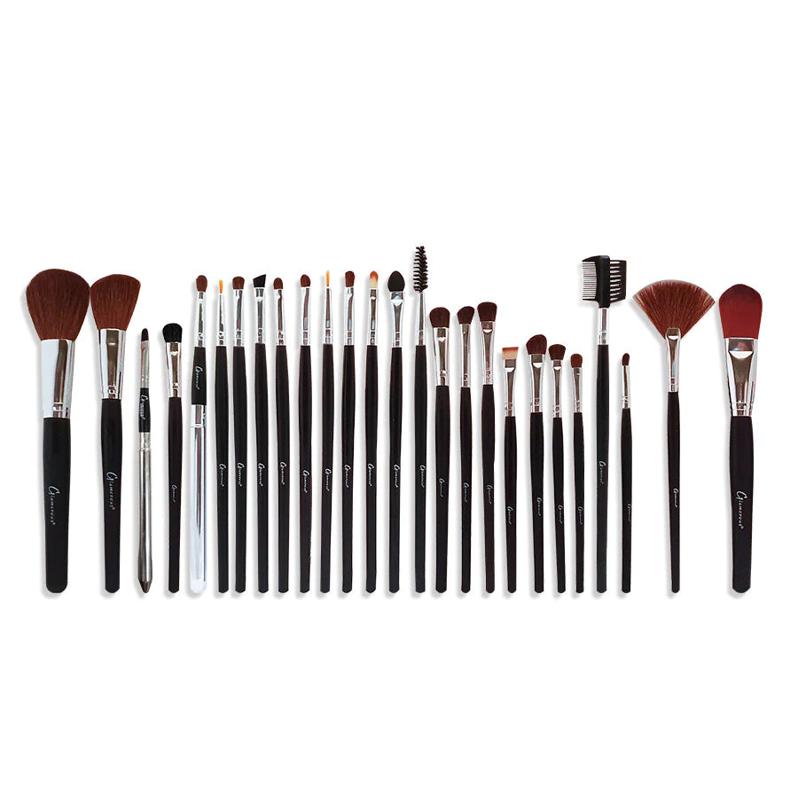 Glamorous Face 26 Piece Leather Brush set Pro