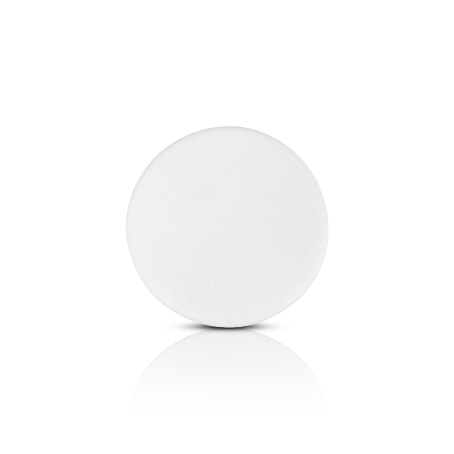 Glamorous Face Puff Round White New