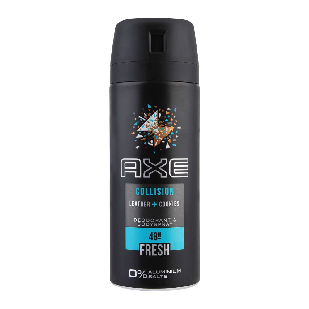 Axe Collision 48H Fresh Leather + Cookies Deodorant Spray For Men 150 ML