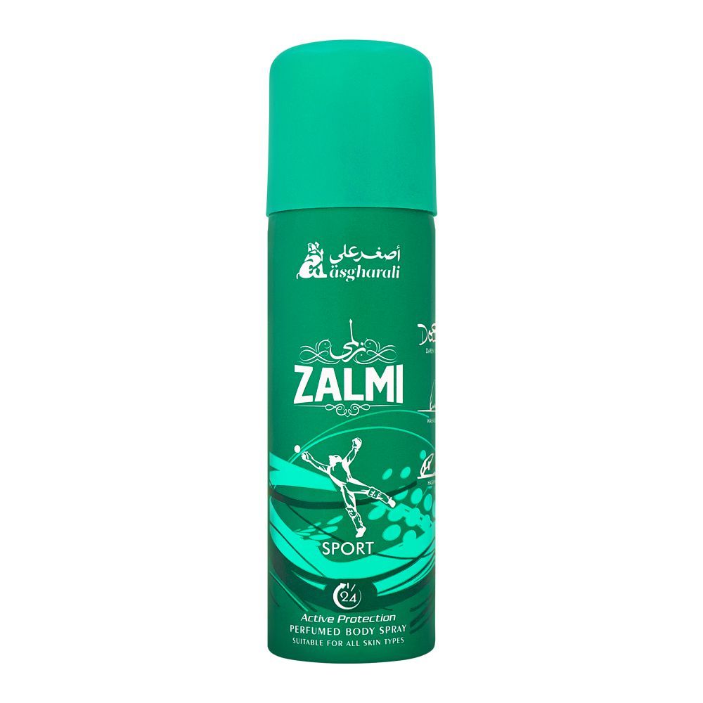 Asghar Ali Zalmi-Sport ( Green ) Body Spray 200 ML