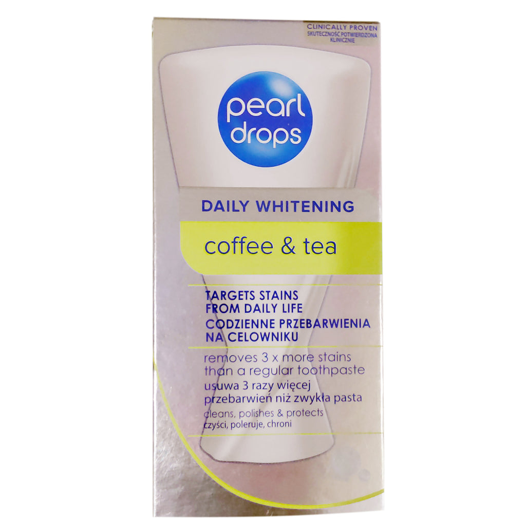 Pearl Drops Coffee & Tea Tooth Polish Box Front