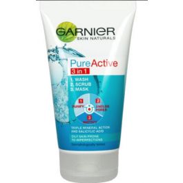 Garnier Pureactive 3 in 1 Face Wash/Scrub/Mask