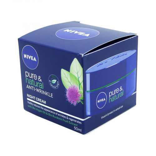 Nivea Pure & Natural Anti Wrinkle Night Cream  50ml