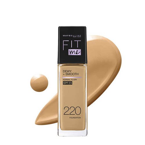 Maybelline Fit Me Dewy + Smooth Liquid Foundation 220 Natural Beige 30 ML