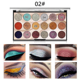Miss Rose 18 Color Sequin Glitter Eyeshadow Palette