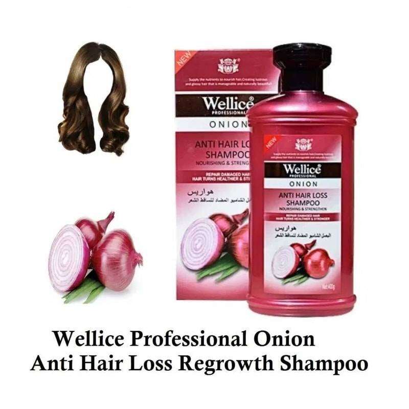 Wellice Onion Anti Hair Loss Shampoo 400 GM