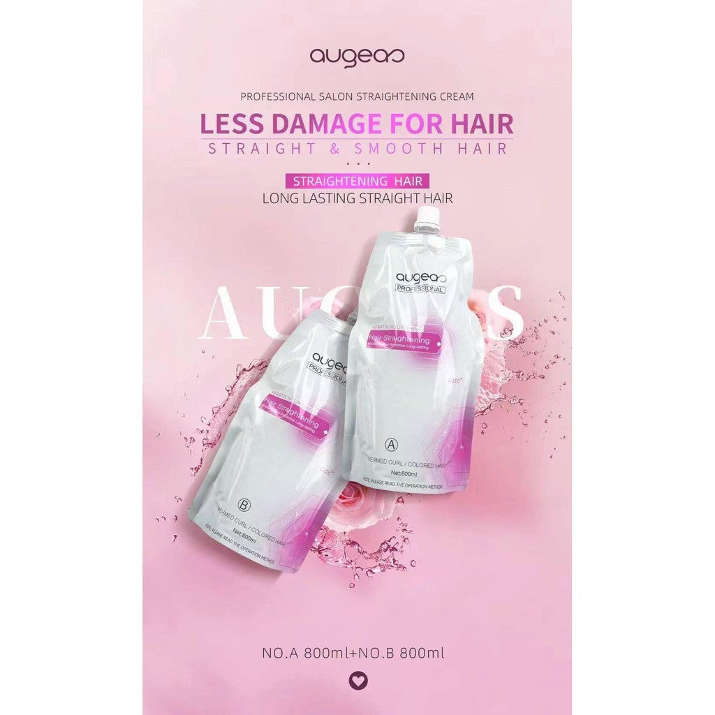Augeas Keratin Nourishing Hair Straightening Kit 800 ML