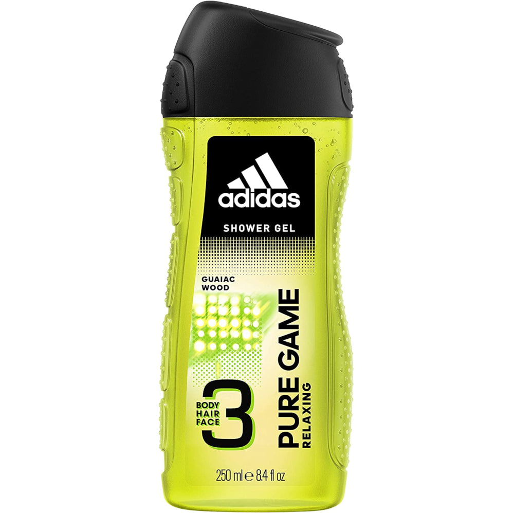 Adidas Pure Game 3 In 1 Shower Gel For Men 250 ML Rozzana.pk