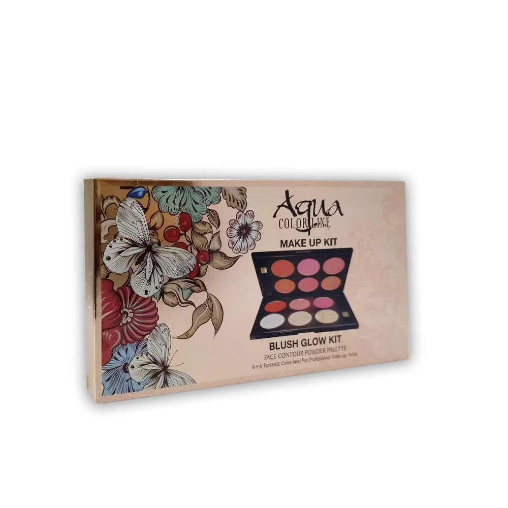 Aqua Color Line 6+6 Blush Glow & Contour Kit