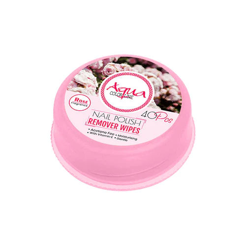 Aqua Color Line Nail Polish Remover Pads 40 Pieces