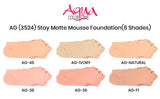 Aqua Color Line Stay Matte Mousse Foundation
