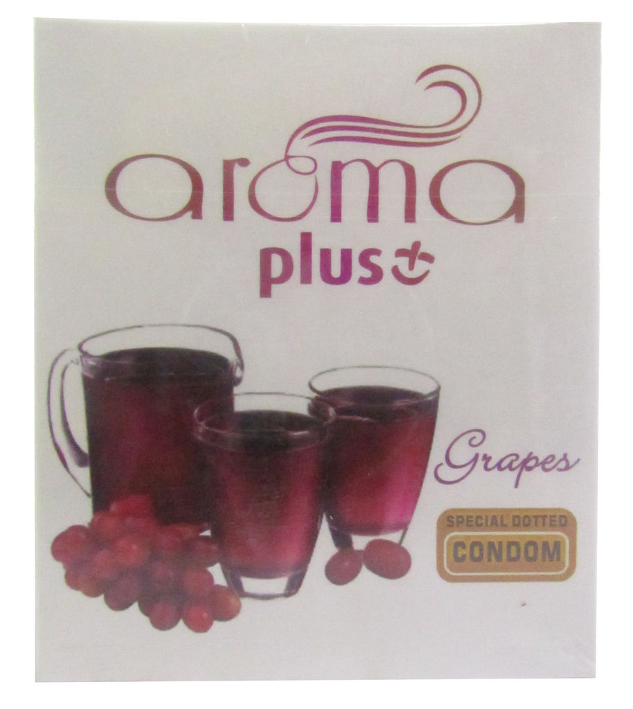 Aroma Plus Grapes Special Dotted Condom 3 Piece