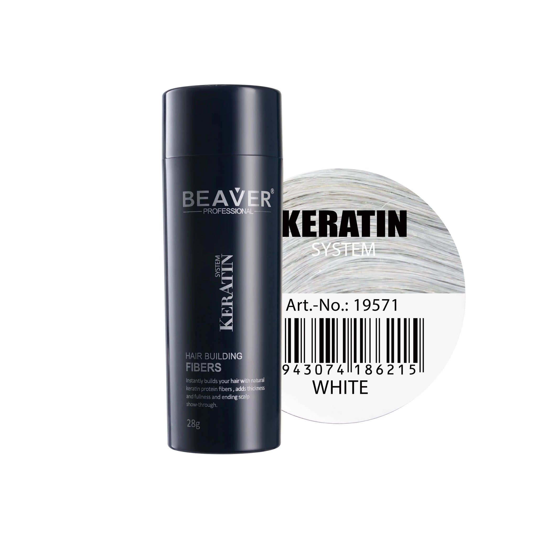 Beaver Professional Hair Building Fiber White