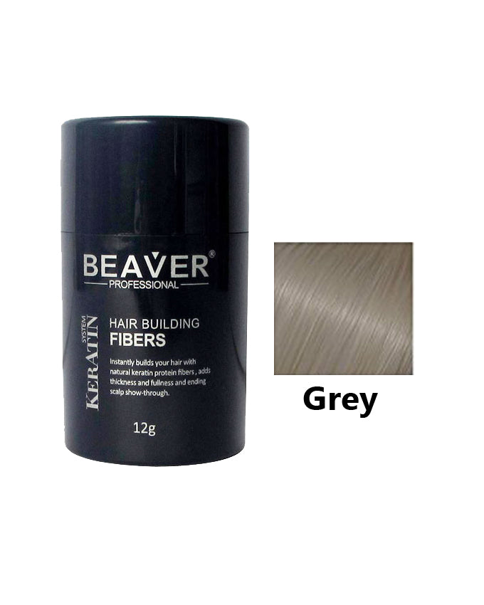 Beaver Professional Hair Building Fiber Grey