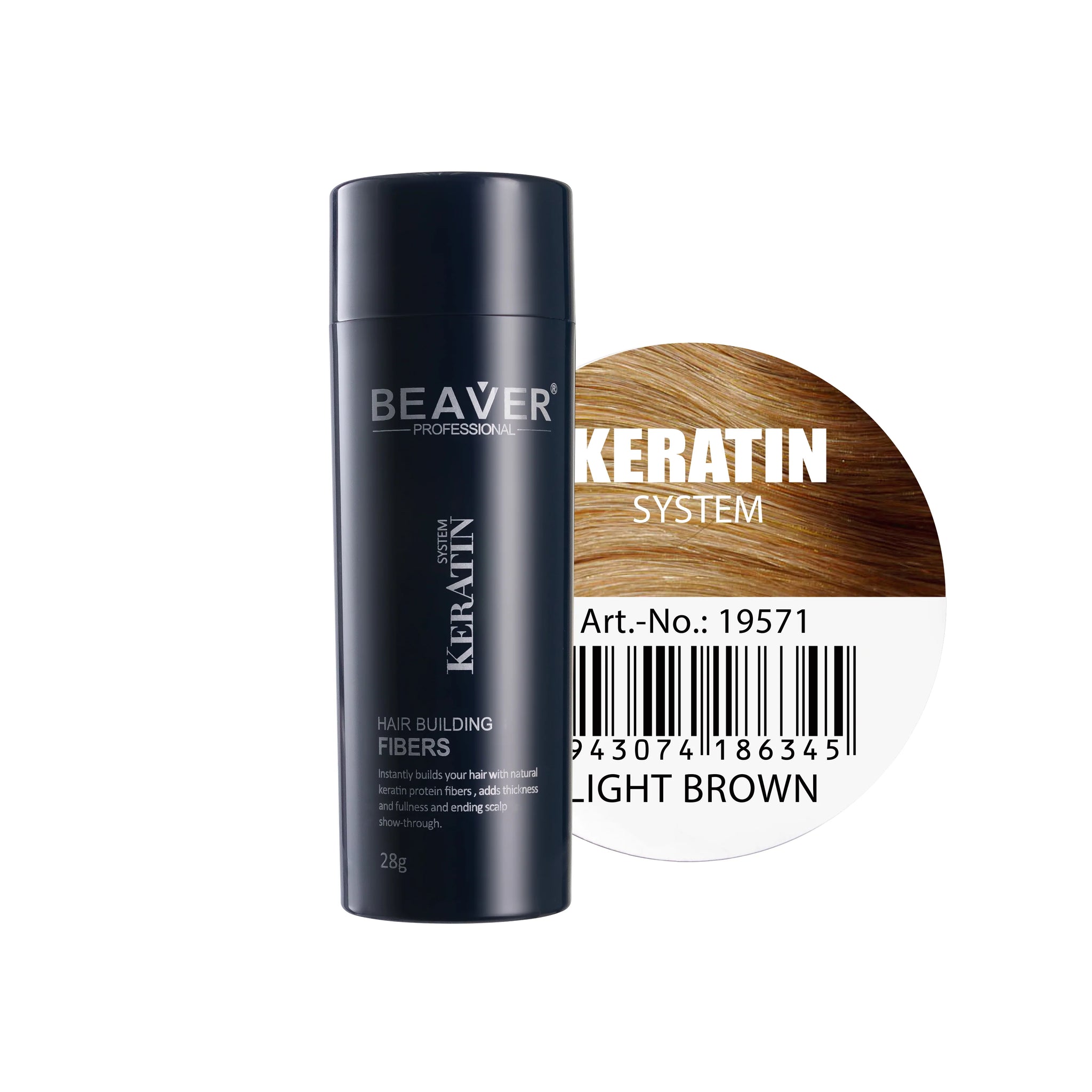 Beaver Professional Hair Building Fiber Light Brown