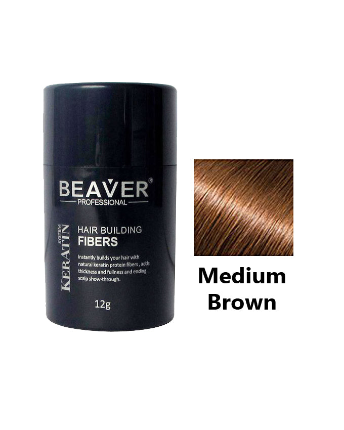 Beaver Professional Hair Building Fiber Medium Brown