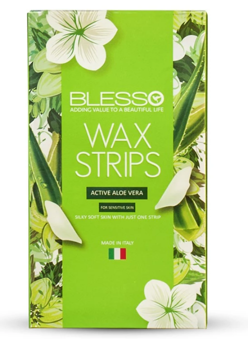 Blesso Waxing Strips ( Active Aloe Vera ) for Dry Skin