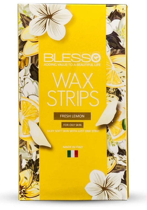 Blesso Waxing Strips ( Fresh Lemon ) for Dry Skin