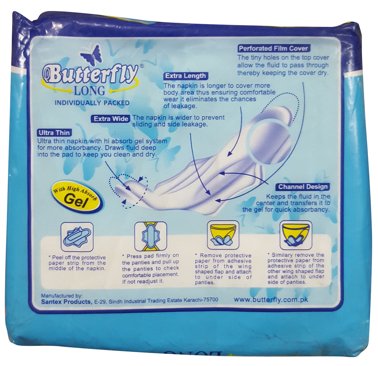 Butterfly Long 16XXL Wide Size Ultra Napkins